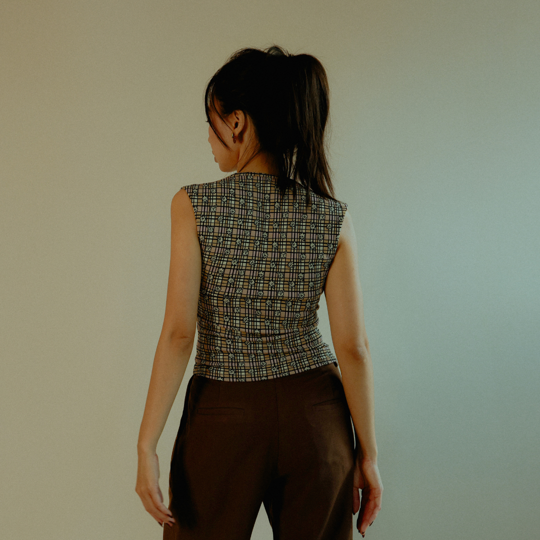 Back view of the Michelle Contour Top