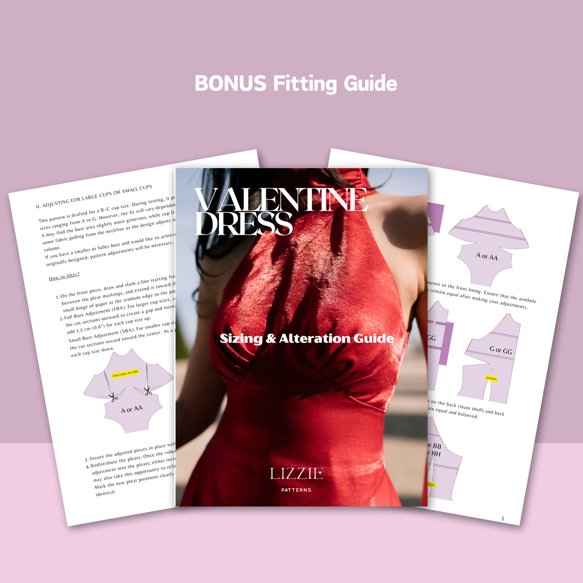 Valentine Dress bonus sizing and alteration guide